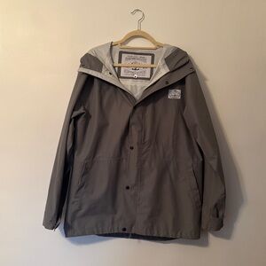 Poler Gray Rain Jacket